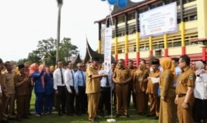 Apel Perdana Tahun 2023, Gubernur Sumbar Launching Transaksi Keuangan Berbasis Bank Syariah