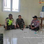 Bhabinkamtibmas Polsek Jawilan melaksanakan giat Guyub TNI POLRI di Desa Majasari