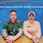 Danlanud Sri Beserta Ketua Pengurus Cabang Lanud Sri Hadiri Pembukaan FESA 2022