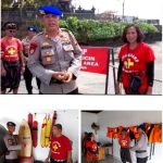 Sat Polairud Polres Tabanan Siapkan Rubber Boat Jelang Upacara di Pura Luhur Tanah Lot