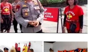 Sat Polairud Polres Tabanan Siapkan Rubber Boat Jelang Upacara di Pura Luhur Tanah Lot