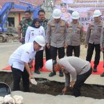 Bupati Blora dan Kabareskrim Lakukan Peletakan Batu Pertama Pembangunan Mapolres Blora