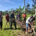 Babinsa Koramil 1616-01/Gianyar Embraces Communities Holds Mutual Cooperation