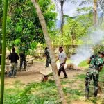 Pererat Silaturahmi, Satgas Yonif Raider 143/KJ Karya Bhakti Bersama Jemaat Gereja