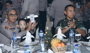 Kasdam XIII/Merdeka Hadiri Perayaan Natal Bersama Polda Sulut