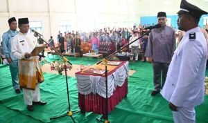 Bupati Merangin H Mashuri Lantik Imam Mustofa Jadi Kades Sialang