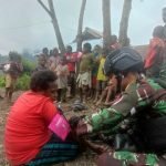 Satgas Yonif 143/TWEJ Galakkan Pola Hidup Sehat Warga Pedalaman Papua
