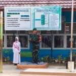 Tanamkan Nilai Kejuangan dan Disiplin, Babinsa Serda Bimbi Jadi Pembina Upacara