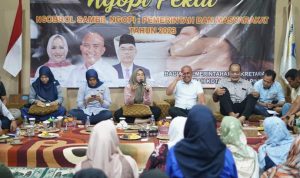 Ngopi Sambil Ngobrol, Walikota Maulan Akli Serap Aspirasi Masyarakat Gerunggang