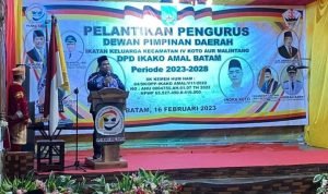 Jemput Aspirasi Perantau Bupati Suhatri Bur  Hadiri Pelantikan Pengurus IKAKO AMAL Kota Batam