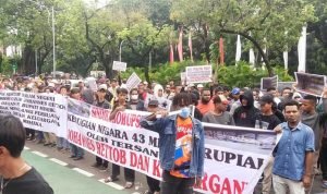 Plt Bupati Mimika JR Tersangka Istimewa, FM-OAP Geruduk Kejagung dan Kemendagri