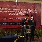 Anggiat Napitupulu Takes Oath of Foreigner to Become Indonesian Citizen and Inaugurated Notary Position at Prime Plaza Hotel