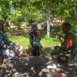 Babinsa Koramil 1512-03/Gebe Komsos Pentingnya Posyandu Untuk Anak Belita