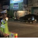 Satlantas Polresta Manado Laksanakan Siaga Lampu Biru di keramaian kota