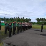 Kokohkan Sinergitas TNI-Polri, Kodim 1512/Weda dan Polres Halteng Gelar Apel Gabungan