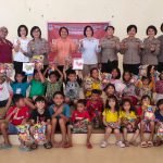 Polwan Polda Sulut, Pulihkan Kondisi Psikologis Anak Korban Banjir di Manado