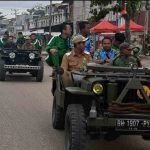 Wabup Didampingi Sekda Ikuti Arakan Pemain Merangin FC Keliling Kota Bangko
