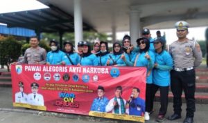 Pawai Alegoris Anti Narkoba di Seputaran Kota Rangkasbitung Lebak