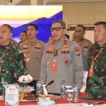 Hadiri Rapim TNI-Polri Wilayah Sulut, Danrem 131/Santiago