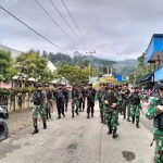 Pastikan Papua Aman dan Kondusif, Satgas Yonif Raider 142/KJ Bersinergi dengan Polri