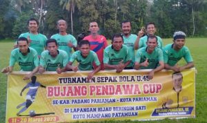 Jalin Silaturahmi, Sekretaris DPD Golkar Padang Pariaman Gelar Turnamen Sepak Bola ‘Bujang Pendawa Cup’