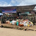 Wujud Kepedulian, Yonzipur 2/SG Salurkan Bantuan ke Korban Terdampak Banjir di Lahat