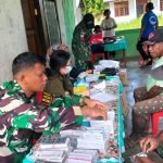 Satgas Yonif 142/TWEJ Beri Layanan Kesehatan ke Lansia dan Siswa di Perbatasan RI-PNG