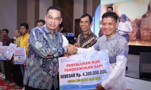 Mie Go Hadiri Undian Tabungan Pesirah Bank Sumsel Babel, BSB Lokak dan KUR Sapi di Canangkan
