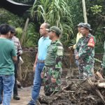 Karya Bakti Pasca Banjir Bandang di Desa Klabat Minut, Kodim 1310/Bitung