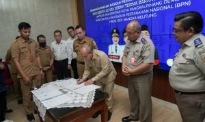 Pemkot Pangkalpinang dan Kanwil BPN Provinsi Kep. Bangka Belitung Gelar Penandatanganan Naskah Perjanjian Hibah Daerah