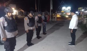 Mengantisipasi Gangguan Keamanan, Pawas Polsek Petir Polres Serang Gelar Sispam Mako