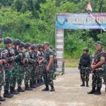 Satgas Yonif 143/TWEJ Terima Kunjungan Tim Was Ops Sopsad di Perbatasan RI-PNG