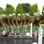 Peringati HUT ke-77, Persit KCK PD II/Swj Ziarah ke TMP Ksatria Ksetra Siguntang