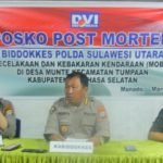 Jenazah Korban Lakalantas di Jalan Trans Sulawesi Desa Munte Berhasil Teridentifikasi