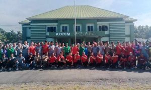 Tingkatkan Sinergitas TNI-Polri dan Pemda, Kodim 1512/Weda Gelar Olahraga Bersama
