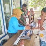 Babinsa Koramil 1512-03/Gebe Dampingi Kegiatan Posyandu