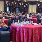 Bupati Joune Ganda Hadiri Acara Penyerahan SPM Award 2023