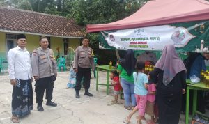 Polsek Jawilan Polres Serang Lakukan PAM Bazar Murah Minyak Goreng