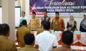 Bupati Suhatri Bur Hadiri Sosialisasi Penetapan Dapil dan alokasi kursi Pada Pemilu 2024
