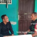 Babinsa Serda Agung Himbau Security RS Mama Selalu Jaga Keamanan dan Kebersihan Lingkungan