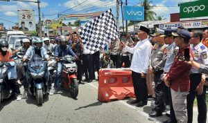 Gubernur Mahyeldi Didampingi Dirlantas Polda Sumbar Resmi Lakukan Uji Coba One Way (Satu Arah) Jalur Sicincin – Bukittinggi