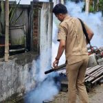 Tangkal DBD, Puskesmas Jawilan Kembali Laksanakan Giat Fogging di Desa Junti Kabupaten Serang