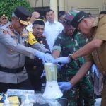 Polda Sulut Musnahkan Barang Bukti Minuman Beralkohol dan Obat Keras Hasil KRYD