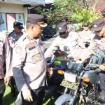 Kapolres Gianyar Pimpin Apel Pengecekan Kendaraan Operasional Jajaran Polres Gianyar