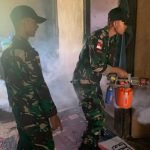 Berantas Malaria, Satgas Yonif 143/TWEJ Lakukan Fogging di Pedalaman Papua