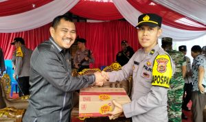 Bupati Bungo Bersama Kapolres Tinjau Beberapa Posko Mudik Lebaran Tahun 2023