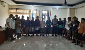 Sambangi Kantor Camat, Jumat Curhat Polsek Ubud Serap informasi Masyarakat dari seluruh Perangkat Desa
