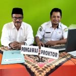 Kasi Pendidikan Madrasah Kemenag Halteng Monitoring Simulasi Asesmen Madrasah di Mts N 1 Halteng