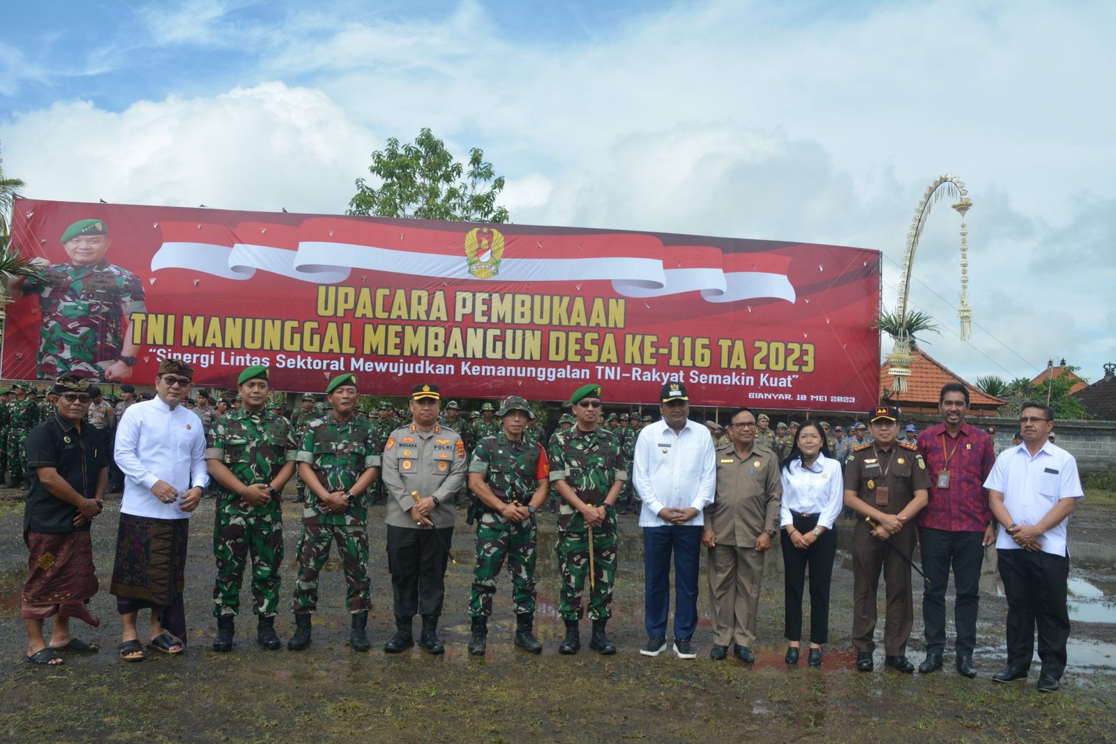 Pembukaan TMMD ke 116 T.A 2023 di Desa Siangan, Wujud Kemanunggalan TNI-Rakyat 1 DSC 1168 scaled