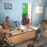 Jalin Silaturahmi, Babinsa Srimulya Komsos Bersama Lurah dan Kepala BPS Kota Palembang